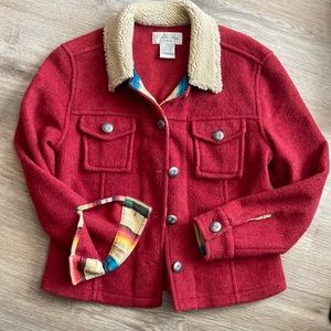 Tasha Polizzi Red Button Front Jacket Coat